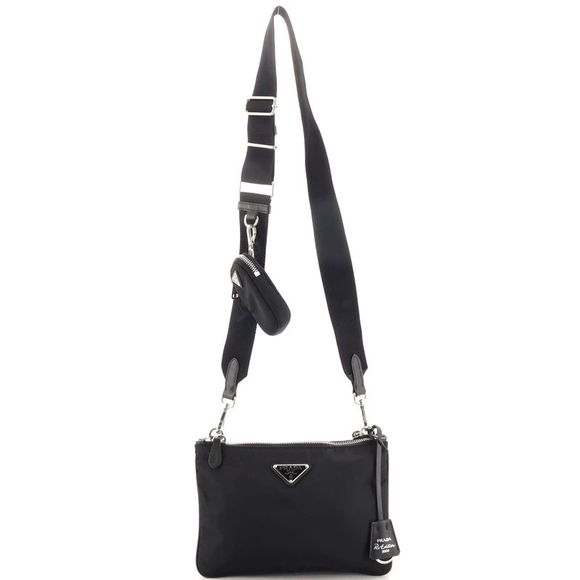 Prada Bags Prada Reedition 200 Double Zip Shoulder Bag Tessuto